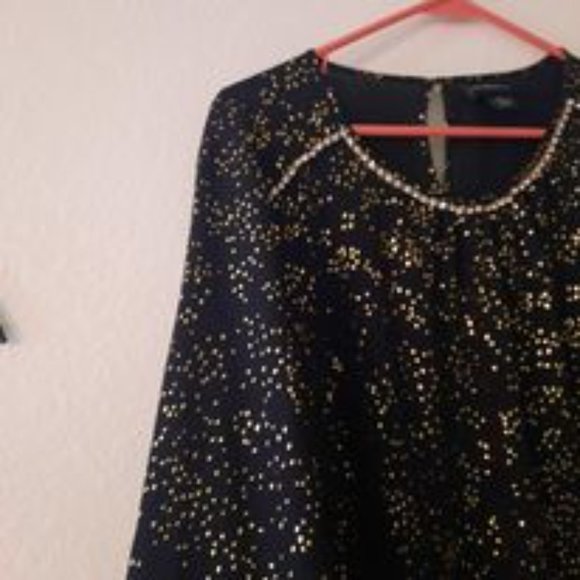 NWT Liz Claiborne Gold & Black Top  *BOGO* - Picture 3 of 7